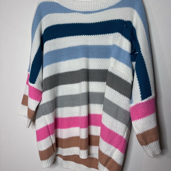 Tops - Striped Multicolor Women's Sweater